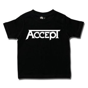 Tričko metal Metal-Kids Accept Logo černá 152