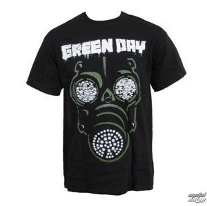 Tričko metal ROCK OFF Green Day green mask černá S
