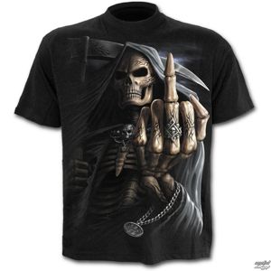 tričko SPIRAL Bone Finger černá M