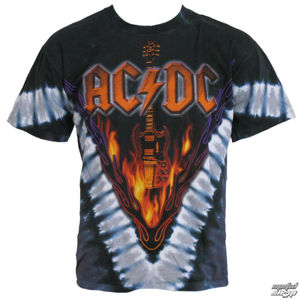 tričko metal LIQUID BLUE AC-DC Hells Bells černá šedá L