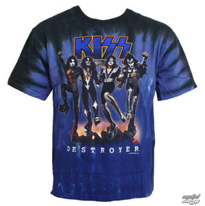 tričko metal LIQUID BLUE Kiss Destroyer černá modrá XL