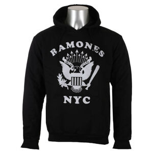 mikina s kapucí ROCK OFF Ramones Retro Eagle NYC černá S