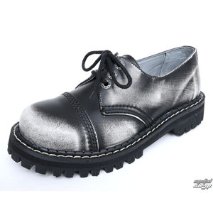 boty kožené KMM černá šedá bílá 38