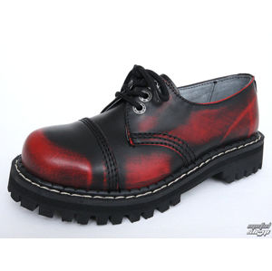 boty kožené KMM černá červená 42