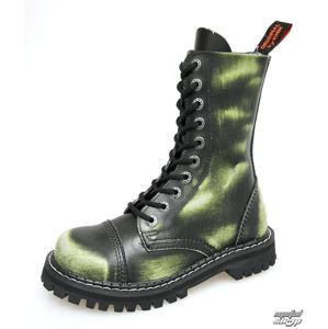 boty kožené KMM černá zelená