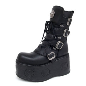 boty kožené NEW ROCK 1473-S3 černá