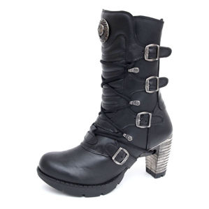 boty na podpatku NEW ROCK TR003-S1 černá