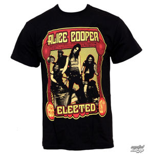 Tričko metal ROCK OFF Alice Cooper Elected Band černá M