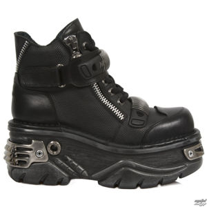 boty kožené NEW ROCK ITALI GRABADO DIAMANTE TURBO černá 40