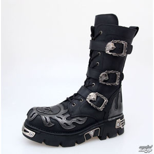 boty kožené NEW ROCK 711-S1 černá 45