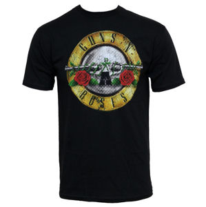 tričko metal BRAVADO Guns N' Roses Distressed Bullet černá M