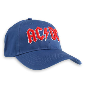 kšiltovka ROCK OFF AC-DC Red Logo Mid-Blue