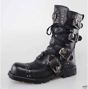 boty kožené NEW ROCK 1474-S1 černá 40