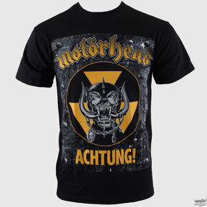 Tričko metal ROCK OFF Motörhead Achtung g- Blk černá vícebarevná XL