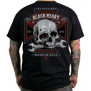 tričko street BLACK HEART REPAIRMAN černá L