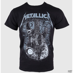 Tričko metal NNM Metallica Kirk Ouija board Guitar černá vícebarevná XL