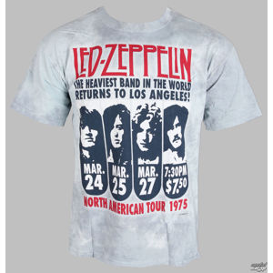 tričko metal LIQUID BLUE Led Zeppelin Zeppelin LA 1975 černá XL