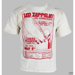 Tričko metal LIQUID BLUE Led Zeppelin In Concert bílá XXL