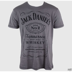 tričko street JACK DANIELS Jack Daniels Classic Black Logo šedá S