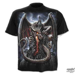 tričko SPIRAL Dragon Lava černá