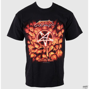 Tričko metal ROCK OFF Anthrax Worship Music černá XXL