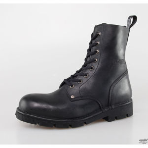 boty kožené NEW ROCK NEWMILI084-S1 černá