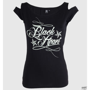 tričko street BLACK HEART Black Tag černá S