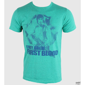 tričko AMERICAN CLASSICS Rambo First Blood zelená modrá XXL