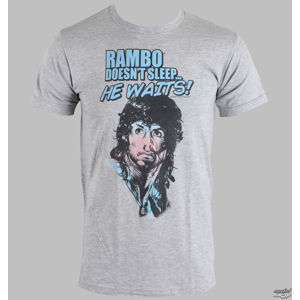 tričko AMERICAN CLASSICS Rambo Rain On Your Face šedá