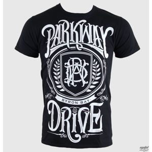 Tričko metal KINGS ROAD Parkway Drive Crest černá šedá hnědá