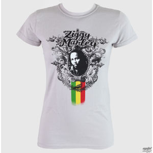 Tričko metal KINGS ROAD Ziggy Marley Peaceful šedá hnědá S