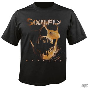 Tričko metal NUCLEAR BLAST Soulfly Savages černá šedá hnědá S