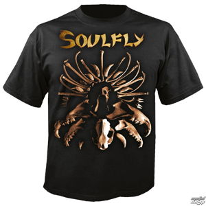 Tričko metal NUCLEAR BLAST Soulfly Bones černá šedá hnědá S