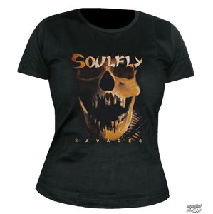 Tričko metal NUCLEAR BLAST Soulfly Savages černá šedá hnědá XL