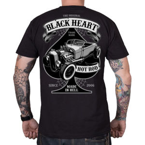 tričko street BLACK HEART ROADSTER HOT ROD černá 3XL