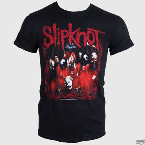 Tričko metal ROCK OFF Slipknot Band Frame černá šedá hnědá 3XL