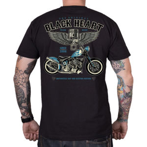 tričko street BLACK HEART BLUE CHOPPER černá 3XL