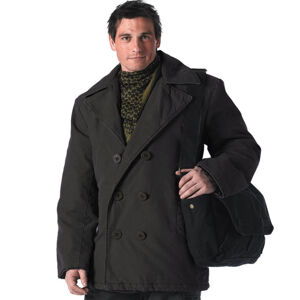 kabát ROTHCO PEA COAT- BLACK M