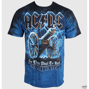 Tričko metal LIQUID BLUE AC-DC 21 Gun Salute černá modrá M