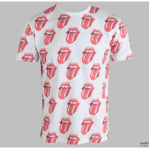 tričko metal AMPLIFIED Rolling Stones Repeat bílá červená XXL