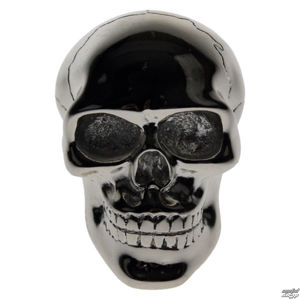 dekorace -hlavice řadící páky- Silver Skull Gear - U0485B4