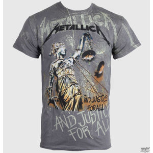 Tričko metal NNM Metallica Justice Neon All šedá vícebarevná XXL