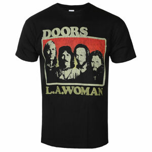 tričko pánské The Doors - LA Woman Lyrics - Black - ROCK OFF - DOTS04MB XXL