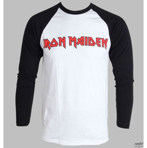Tričko metal ROCK OFF Iron Maiden Logo černá bílá S