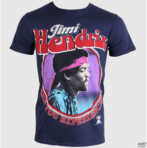 tričko metal ROCK OFF Jimi Hendrix Are You Experirnced modrá S