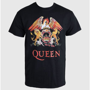 Tričko metal ROCK OFF Queen Classic Crest černá S