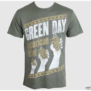 Tričko metal BRAVADO Green Day Handout šedá XL
