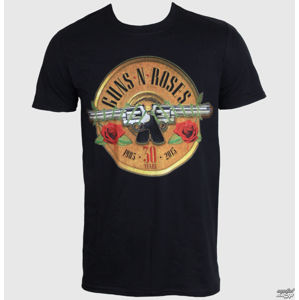 Tričko metal ROCK OFF Guns N' Roses 30th Photo Logo černá XXL