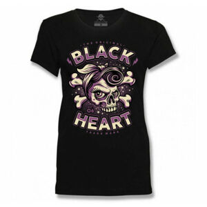 tričko BLACK HEART BETTY RIZO černá L