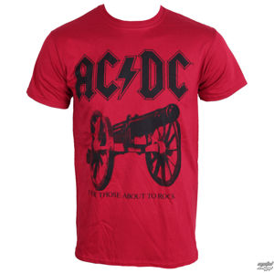 Tričko metal PLASTIC HEAD AC-DC For Those About To Rock červená